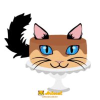 Topo de Bolo - Gato