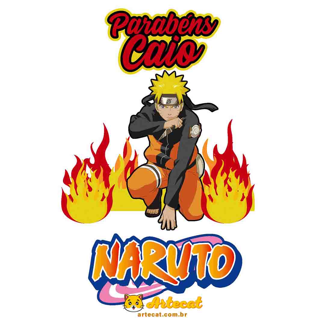 Arquivo de corte topo de bolo Naruto