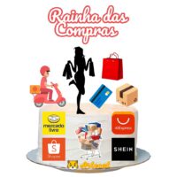 Topo de Bolo - Rainha das Compras