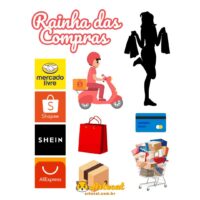 Topo de Bolo - Rainha das Compras - Imagem 2
