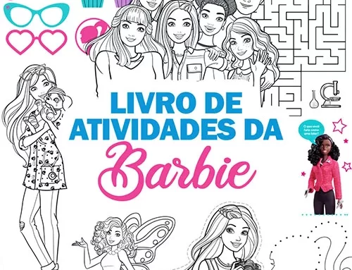 201 Páginas de Desenhos da Barbie para Colorir