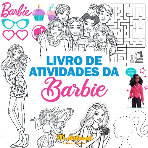 Páginas para colorir BARBIES - Desenhos para colorir - Imprima desenhos  para colorir 