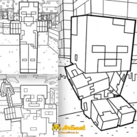 Desenhos de Minecraft para Colorir 2