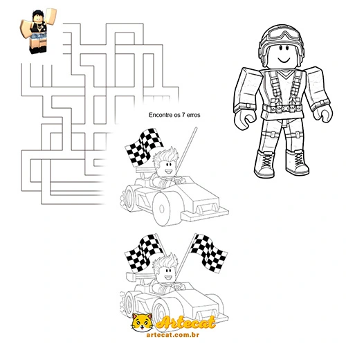 Atividades do Roblox para Imprimir